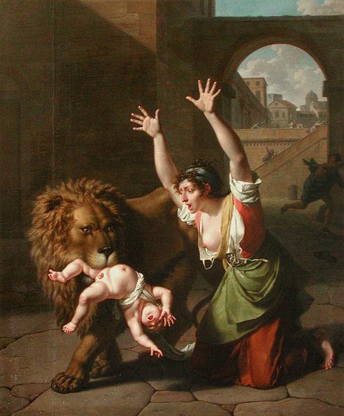 Nicolas-Andre Monsiau Le Lion de Florence oil painting picture